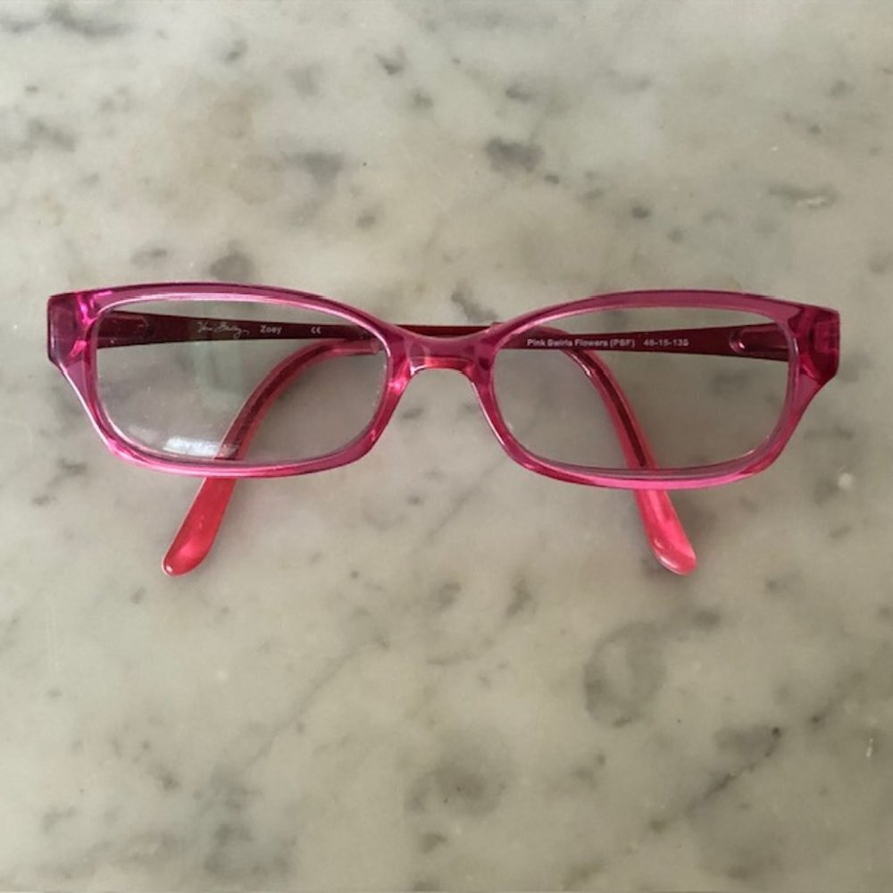 VERA BRADLEY Zoey Pink Swirls Flowers Girls RX Eyeglasses 48-15-135